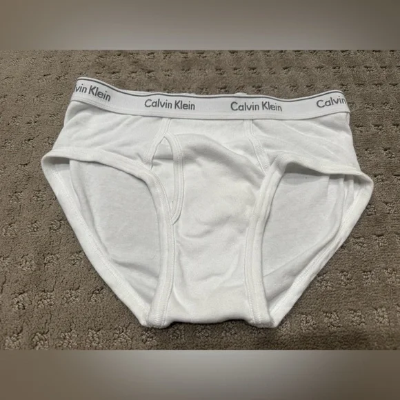 Calvin Klein Men's White Briefs